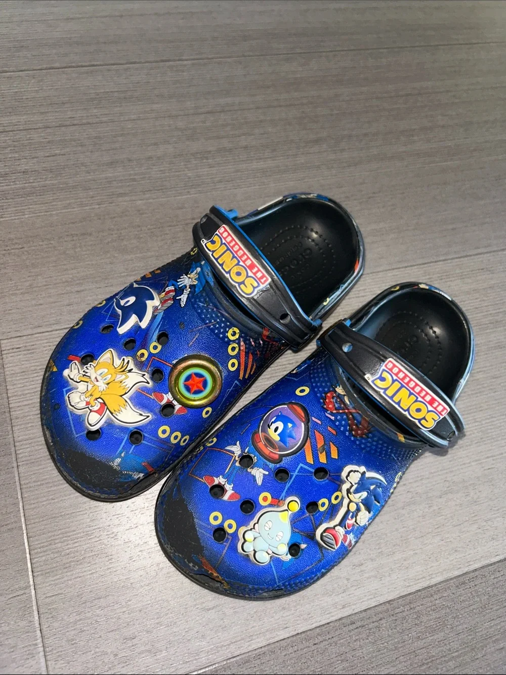 CROCS Kids Blue Sonic Clogs